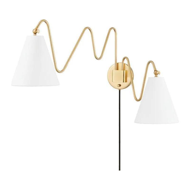 Mitzi - Onda Double Wall Sconce - HL699102-AGB - Canada Light Shop