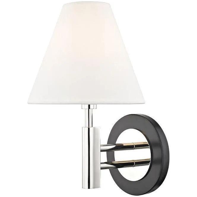 Mitzi - Robbie Wall Sconce - H264101-PN/BK - Canada Light Shop