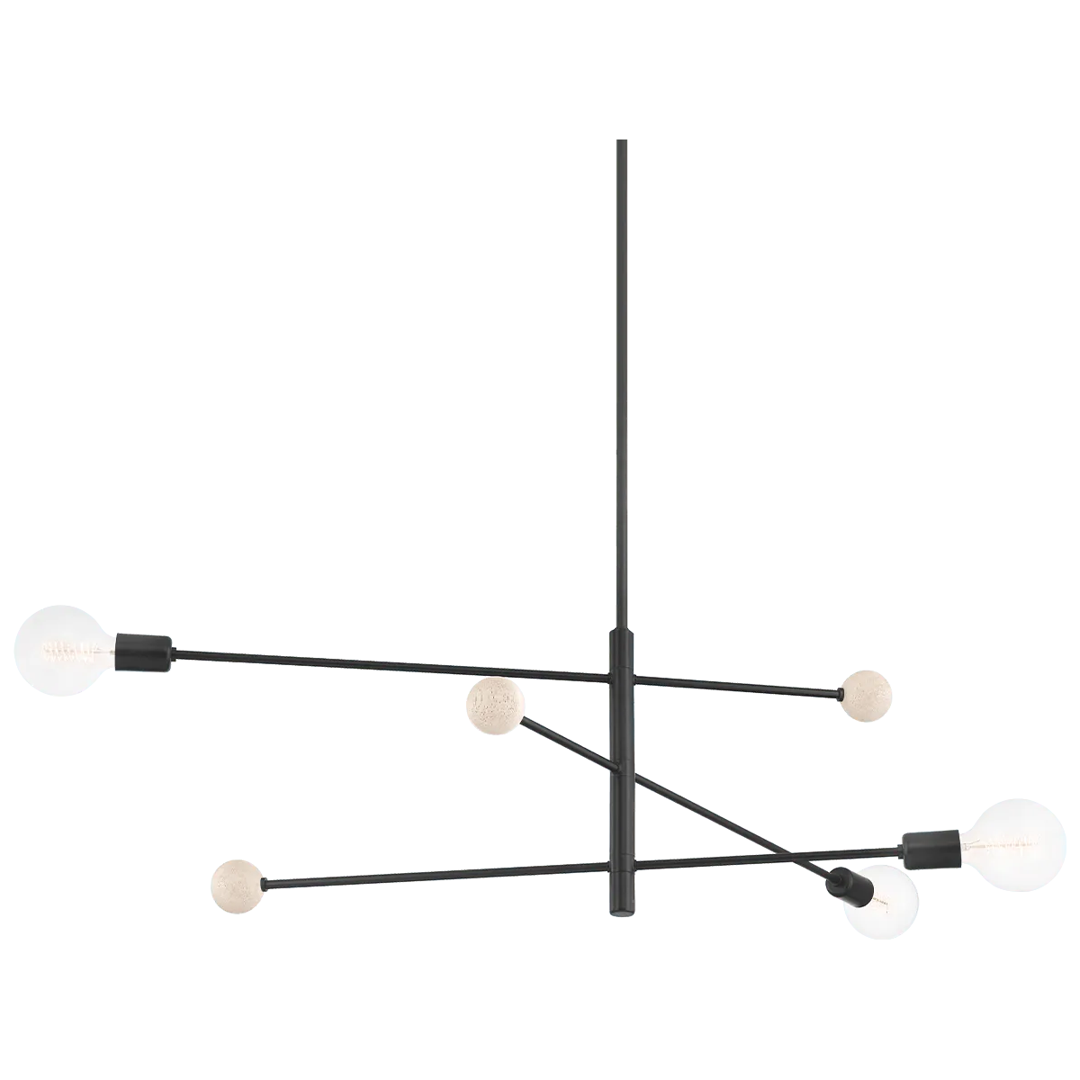 Mitzi - Slater Chandelier - H491803-SBK - Canada Light Shop