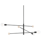 Mitzi - Slater Chandelier - H491803-SBK - Canada Light Shop