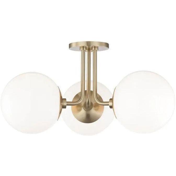 Mitzi - Stella Triple Semi Flush Mount - H105603-AGB - Canada Light Shop