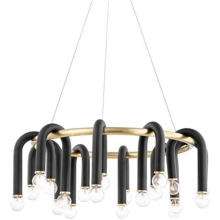 Mitzi - Whit Chandelier - H382820-AGB/BK - Canada Light Shop