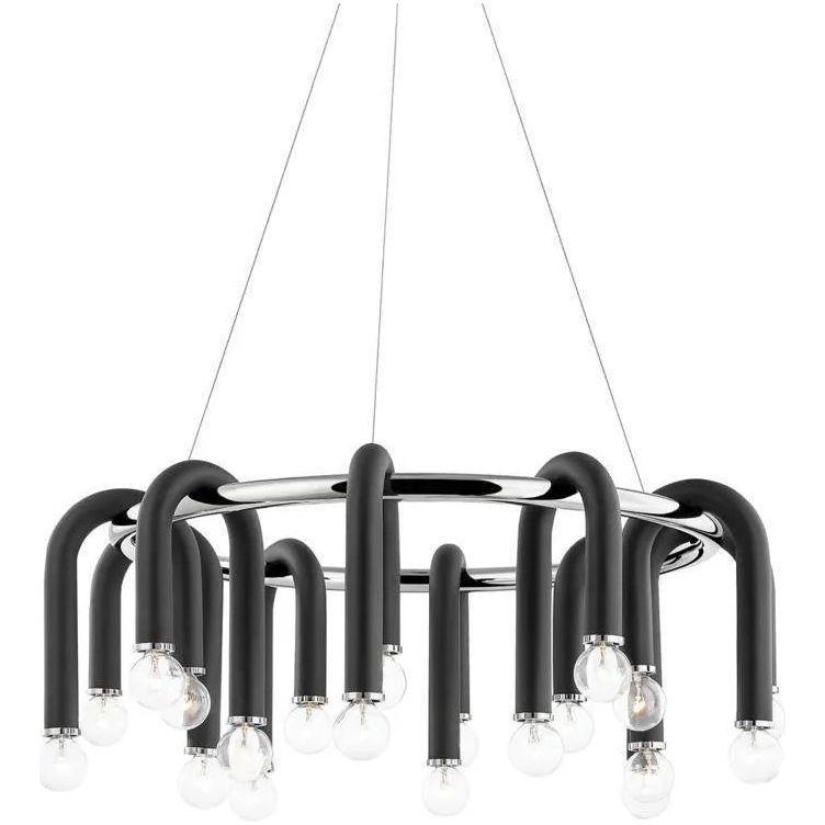 Mitzi - Whit Chandelier - H382820-PN/BK - Canada Light Shop