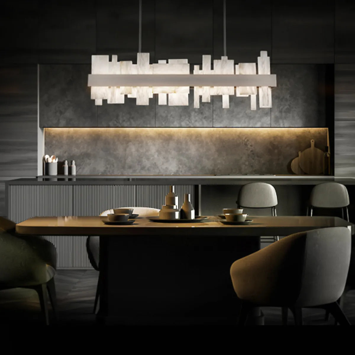 Modern Forms - Acropolis LED Linear Pendant - PD-68146-AB - Canada Light Shop