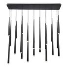 Modern Forms - Cascade LED Crystal Linear Pendant, 23-Light - PD-41723L-BK - Canada Light Shop