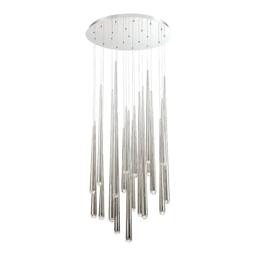 Modern Forms - Cascade LED Crystal Multi-Light Pendant, 21-Light - PD-41721R-PN - Canada Light Shop