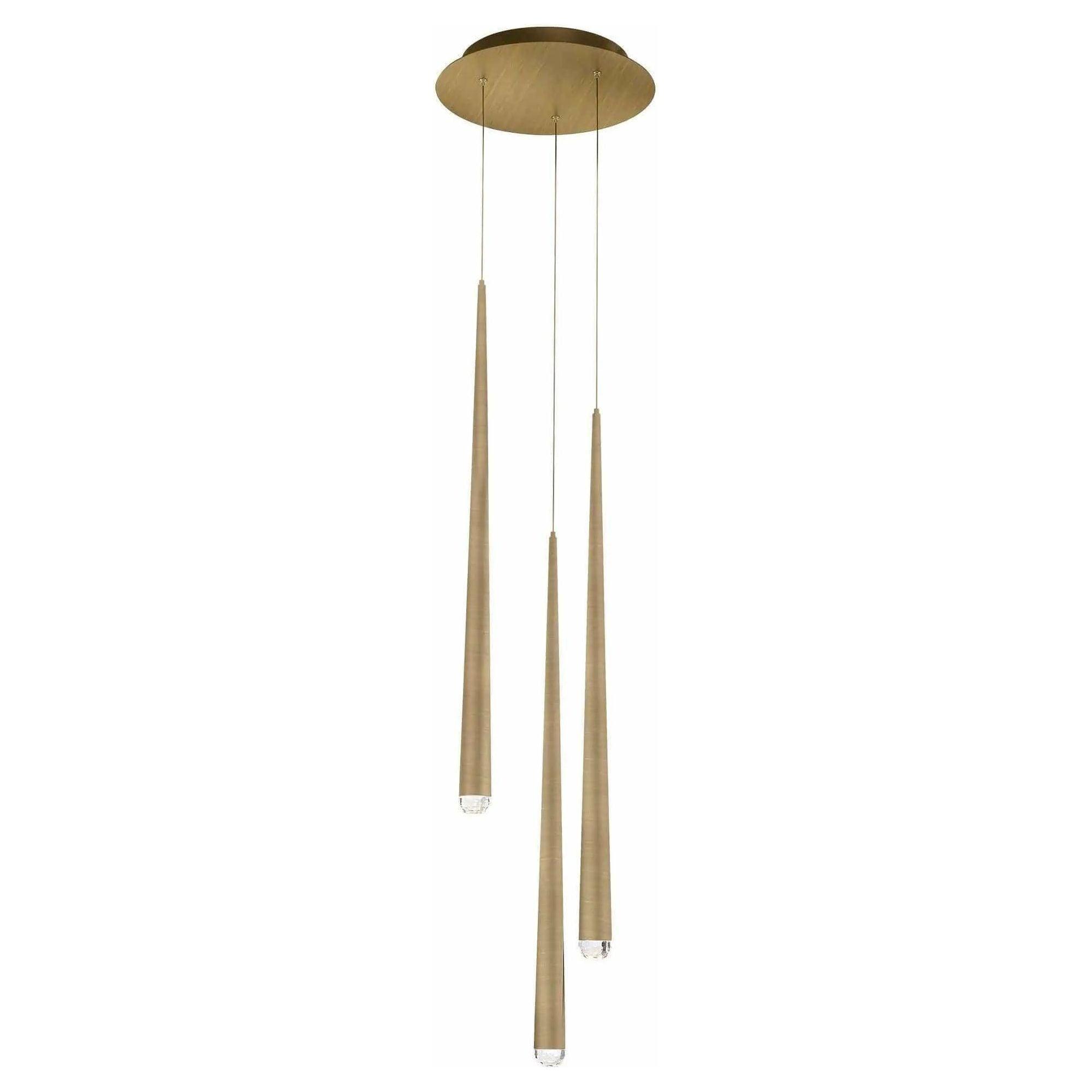 Modern Forms - Cascade LED Crystal Multi-Light Pendant, 5-Light - PD-41705R-AB - Canada Light Shop