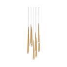 Modern Forms - Cascade LED Crystal Multi-Light Pendant, 9-Light - PD-41709R-AB - Canada Light Shop