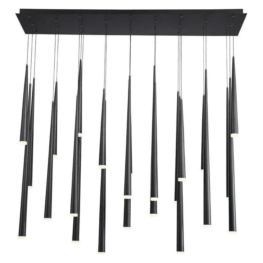 Modern Forms - Cascade LED Linear Pendant, 23-Light - PD-41823L-BK - Canada Light Shop