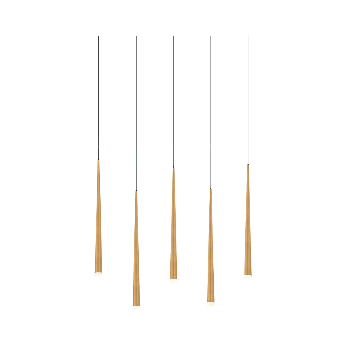 Modern Forms - Cascade LED Linear Pendant, 5-Light - PD-41805L-AB - Canada Light Shop