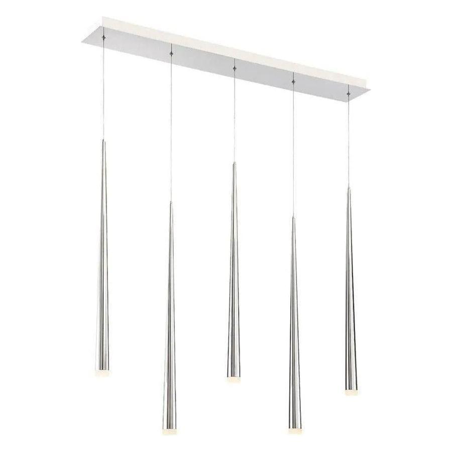 Modern Forms - Cascade LED Linear Pendant, 5-Light - PD-41805L-PN - Canada Light Shop