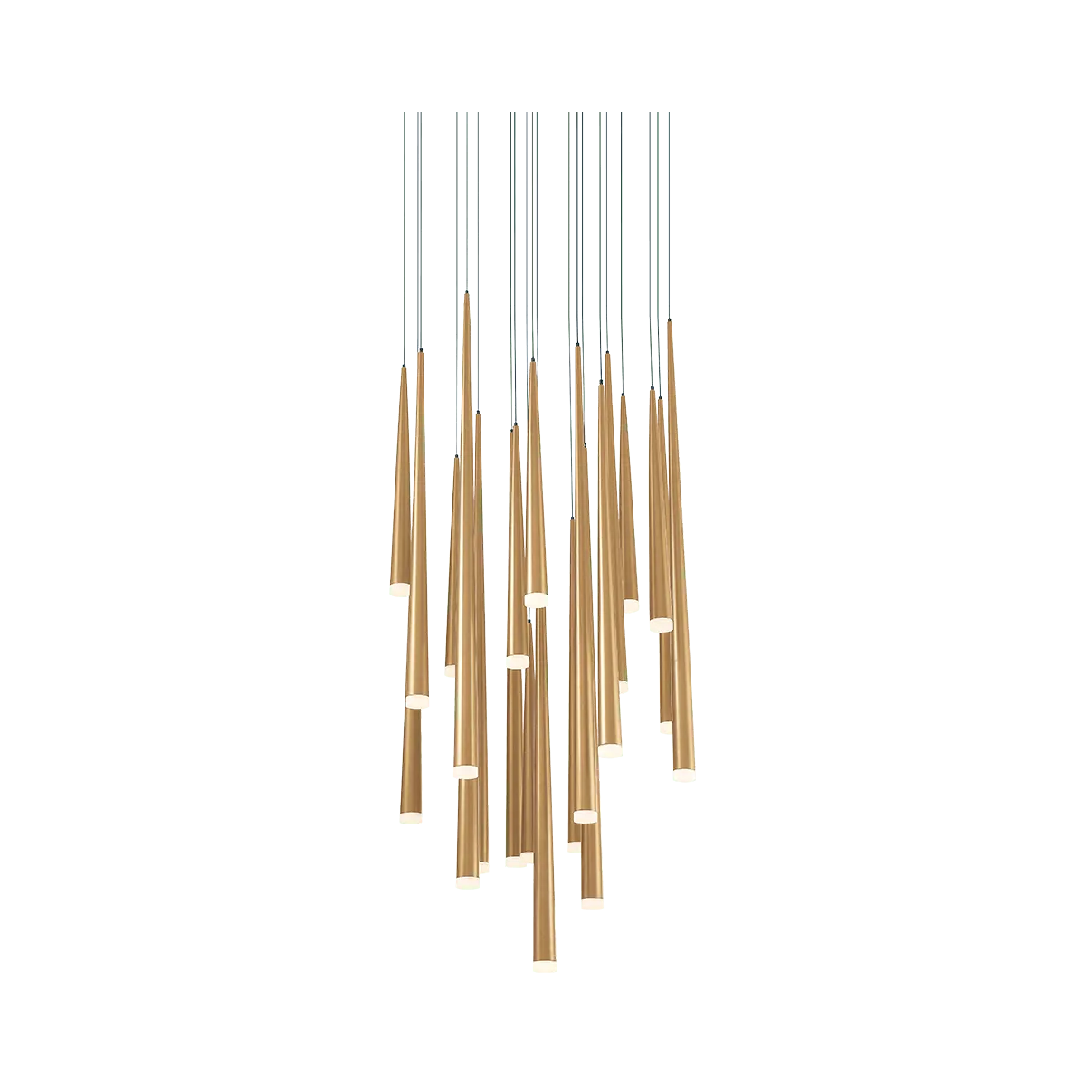 Modern Forms - Cascade LED Multi-Light Pendant, 21-Light - PD-41821R-AB - Canada Light Shop