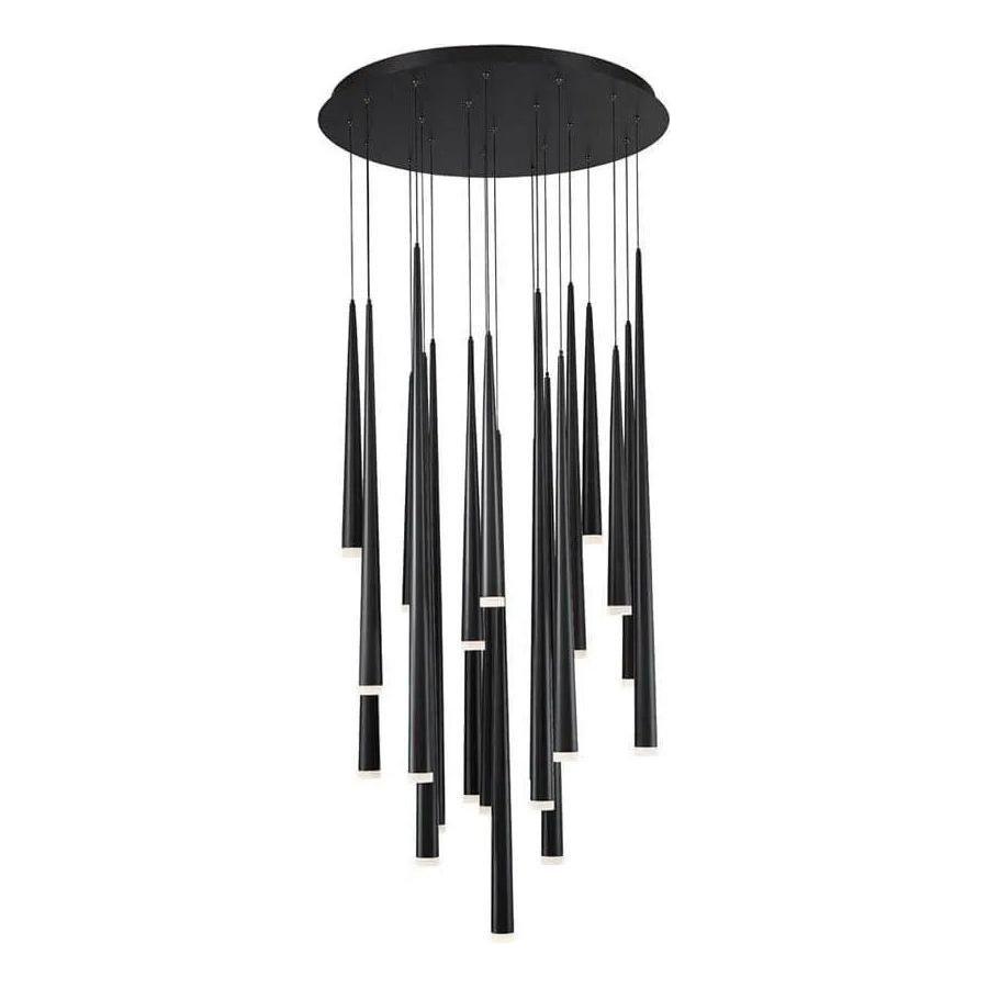 Modern Forms - Cascade LED Multi-Light Pendant, 21-Light - PD-41821R-BK - Canada Light Shop