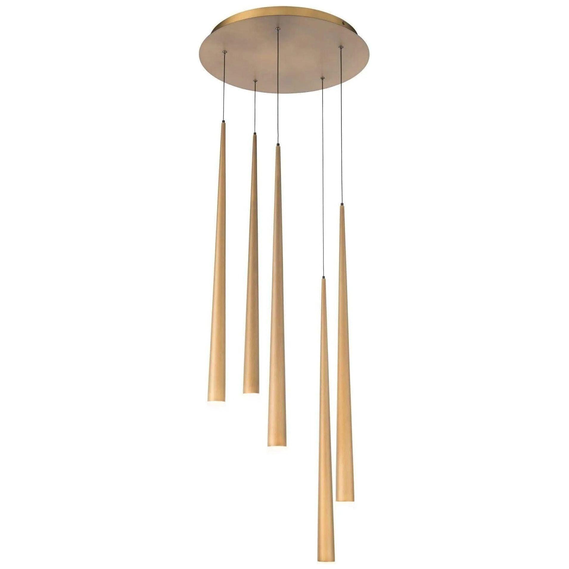 Modern Forms - Cascade LED Multi-Light Pendant, 5-Light - PD-41805R-AB - Canada Light Shop