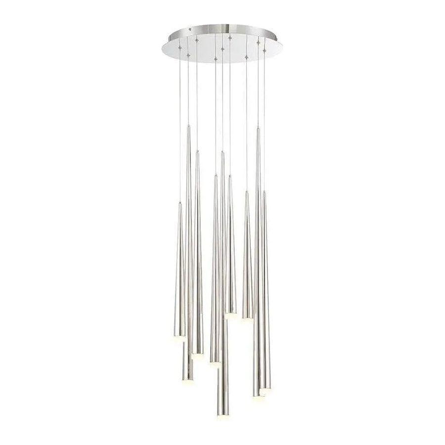 Modern Forms - Cascade LED Multi-Light Pendant, 9-Light - PD-41809R-PN - Canada Light Shop