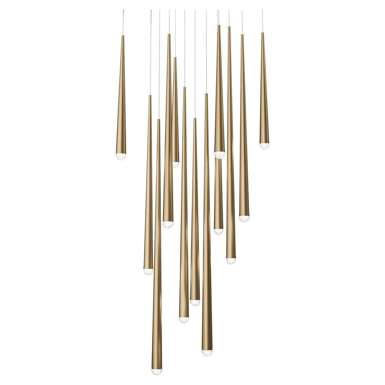 Modern Forms - Cascade LED Multi Light Pendant - PD-41713S-AB - Canada Light Shop