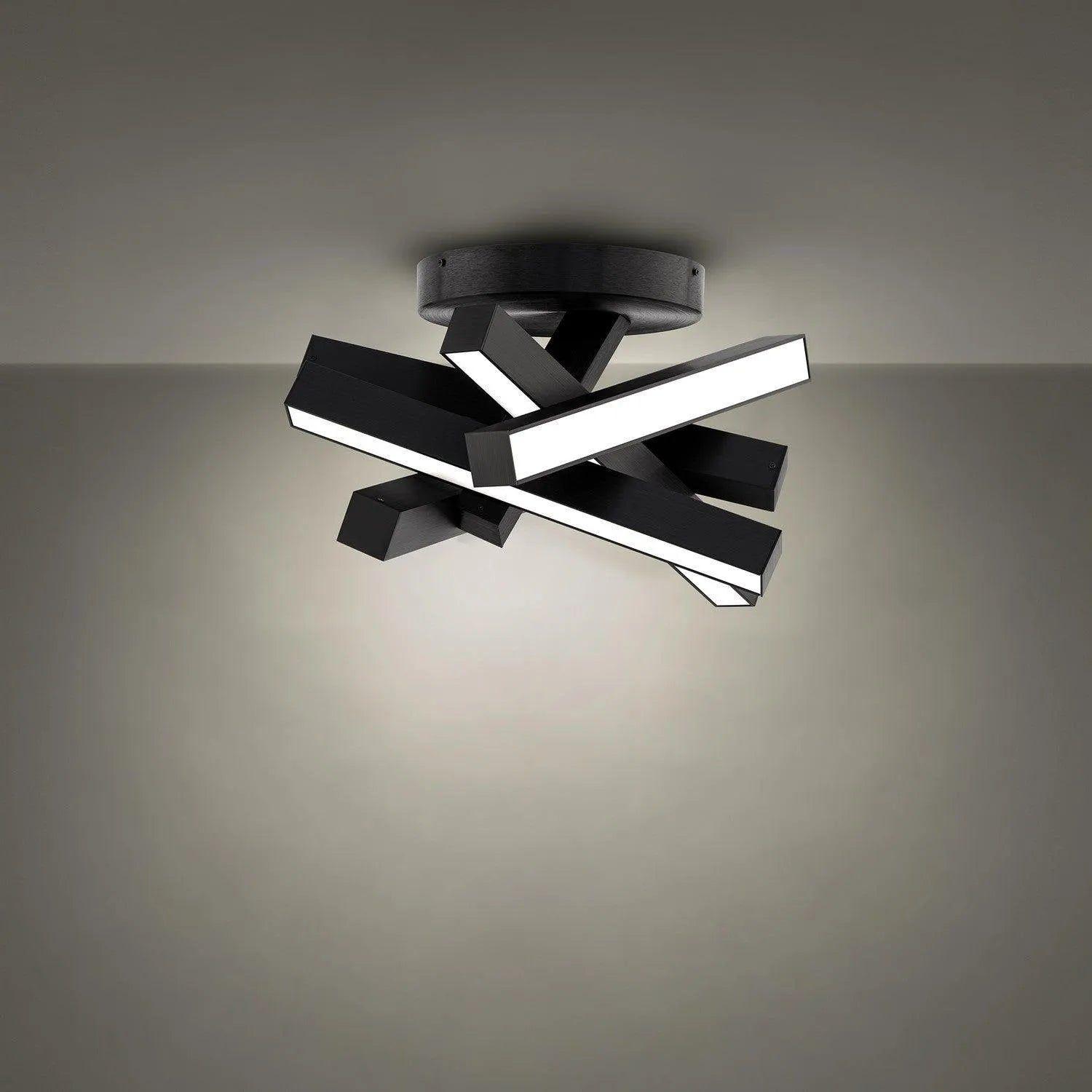 Modern Forms - Chaos LED Flush Mount - FM-64817-BK - Canada Light Shop