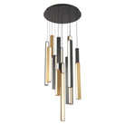 Modern Forms - Chaos LED Multi-Light Pendant, 15-Light - PD-64815R-BK/AB-AB - Canada Light Shop