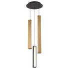 Modern Forms - Chaos LED Multi-Light Pendant, 3-Light - PD-64803R-BK/AB-BK - Canada Light Shop