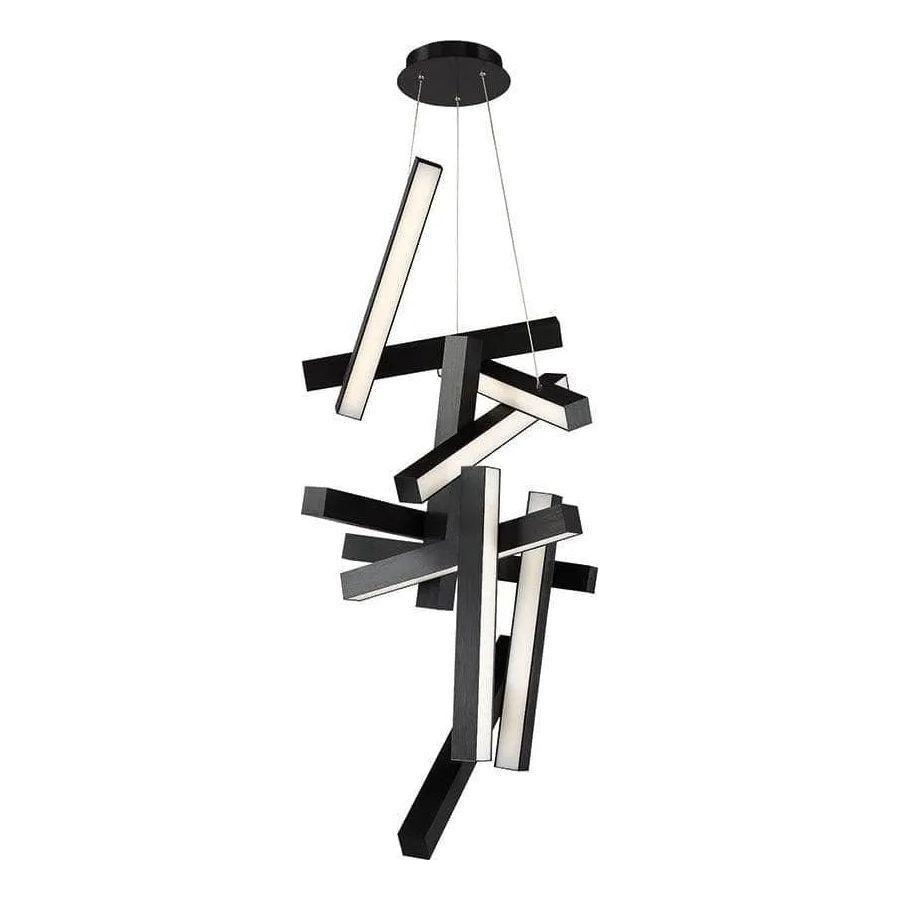 Modern Forms - Chaos LED Vertical Chandelier - PD-64849-BK - Canada Light Shop