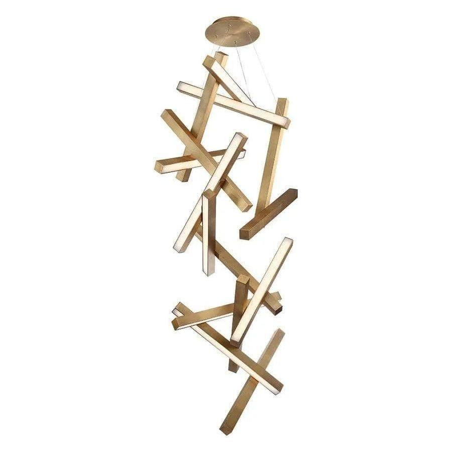 Modern Forms - Chaos LED Vertical Chandelier - PD-64875-AB - Canada Light Shop