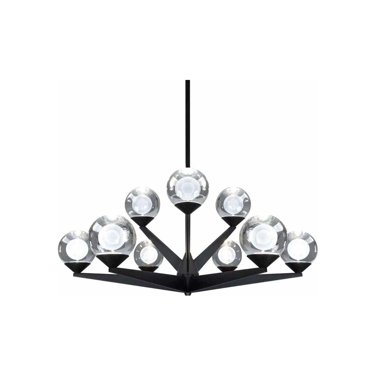 Modern Forms - Double Bubble LED Chandelier - PD-82027-BK - Canada Light Shop
