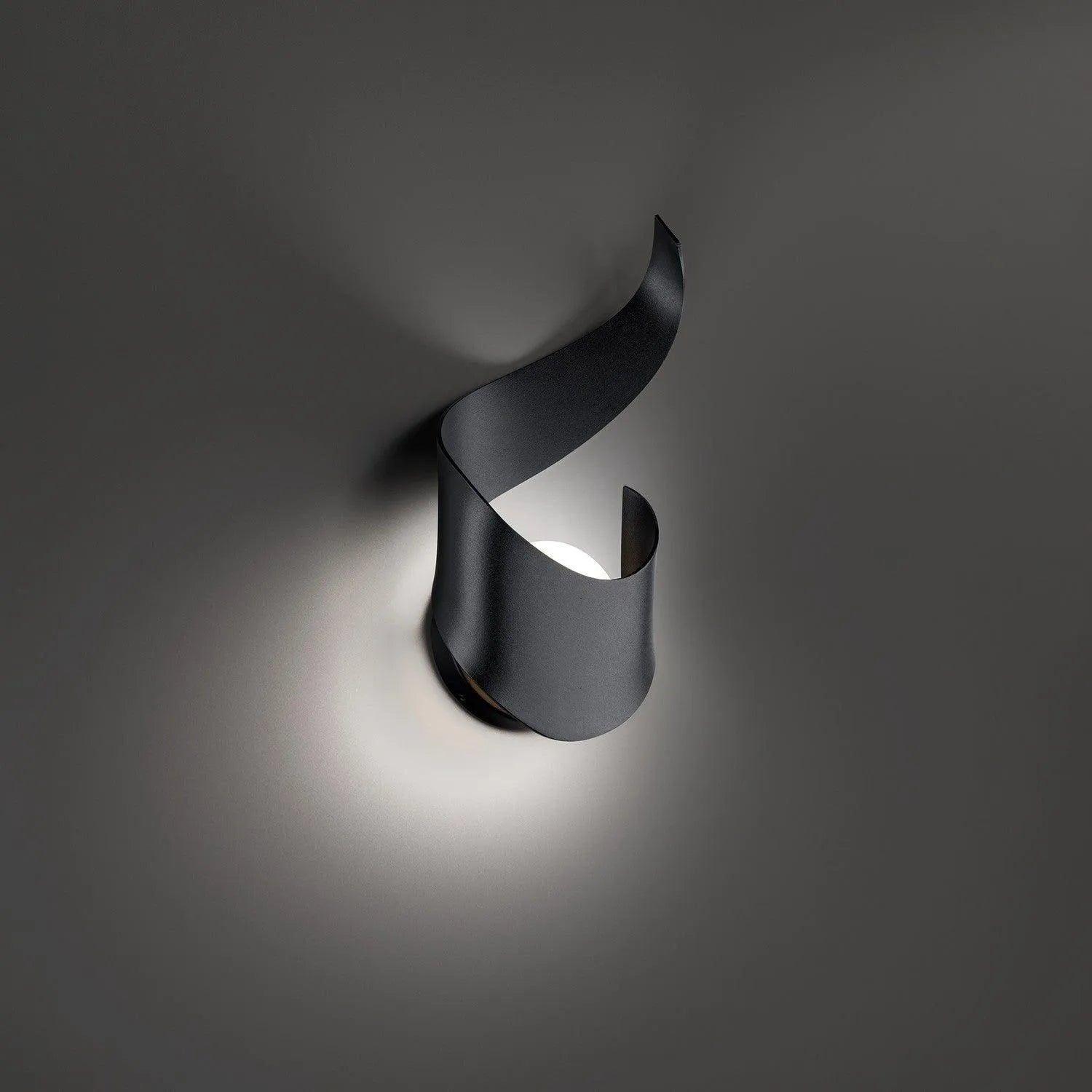 Modern Forms - Flamme LED Outdoor Wall Sconce - WS-W18416-BK - Canada Light Shop