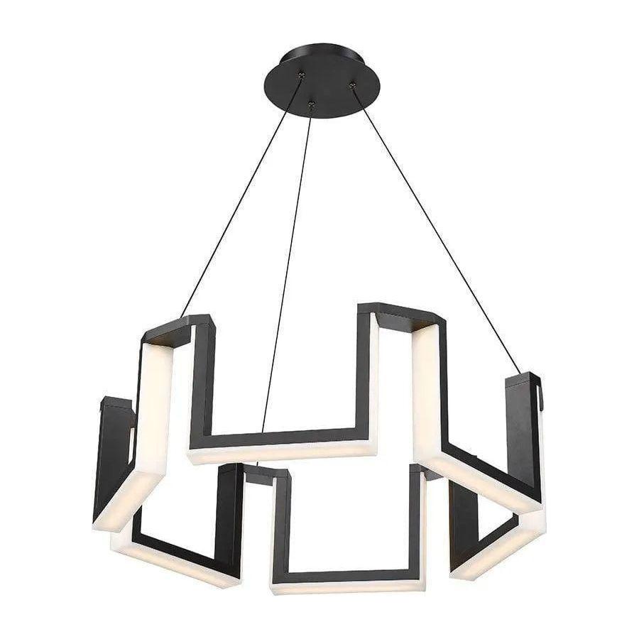 Modern Forms - Gotham LED Chandelier - PD-60834-BK - Canada Light Shop