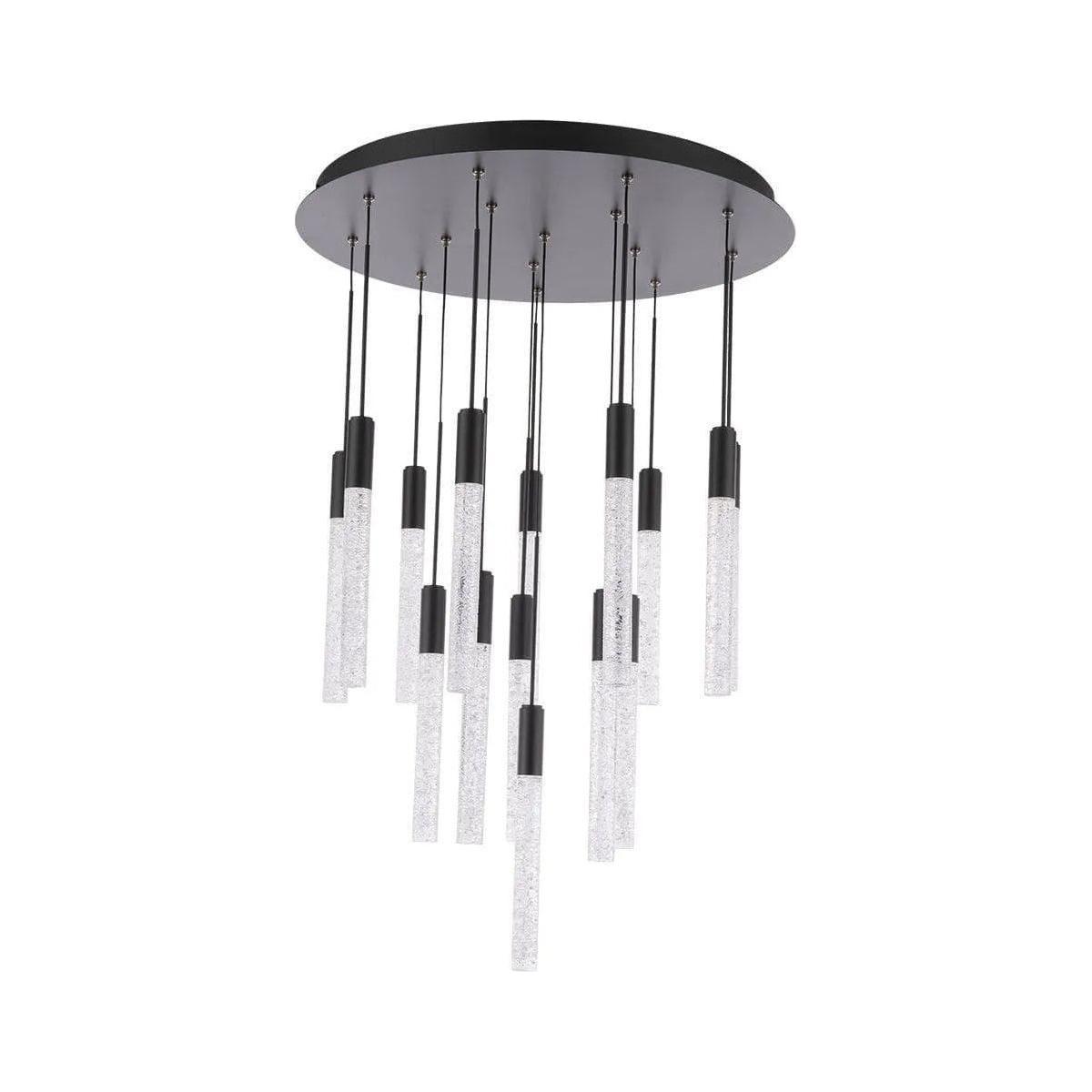 Modern Forms - Magic LED Multi-Light Pendant, 15-Light - PD-35615-BK - Canada Light Shop