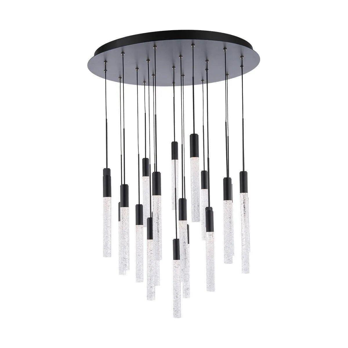 Modern Forms - Magic LED Multi-Light Pendant, 21-Light - PD-35621-BK - Canada Light Shop