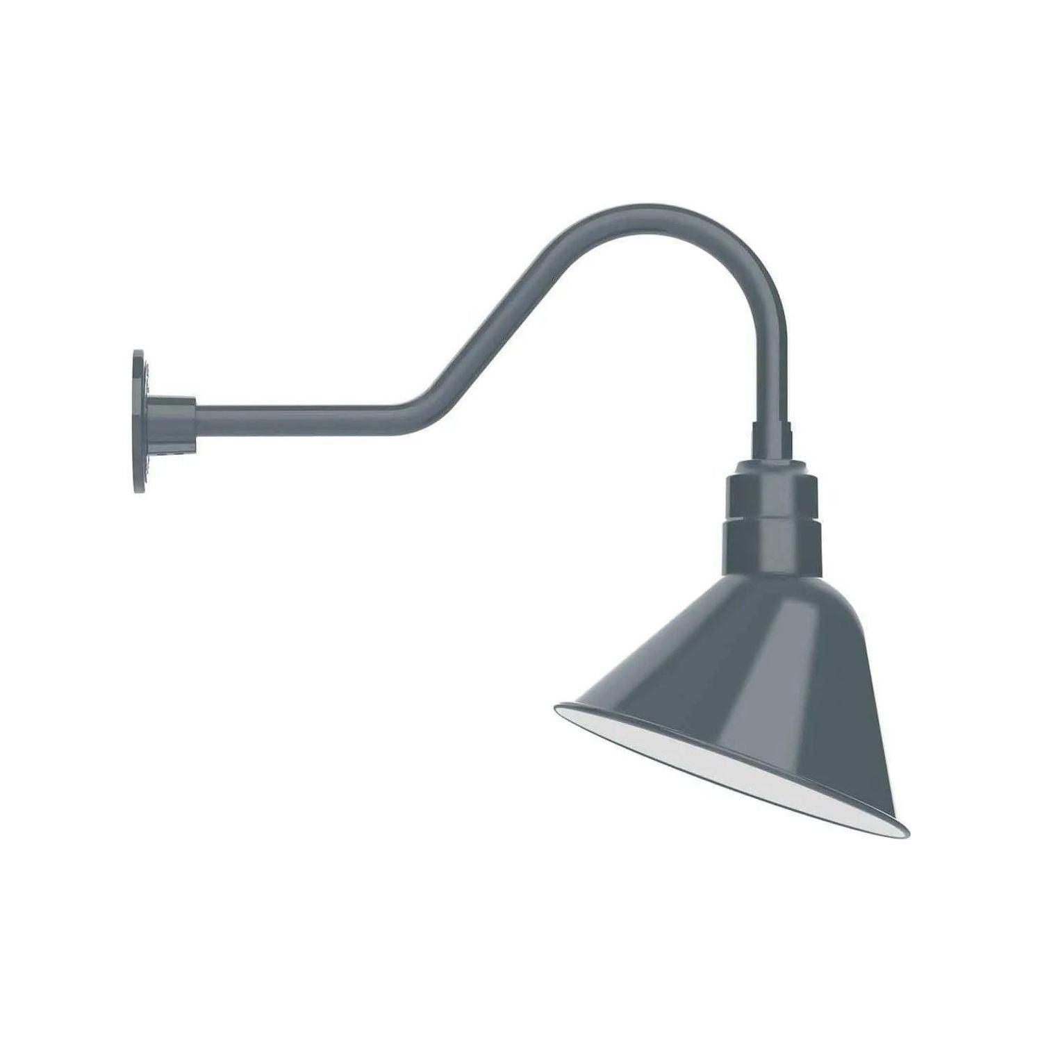 Montclair Light Works - Angle 12" Gooseneck Wall Light - GNB103-40 - Canada Light Shop