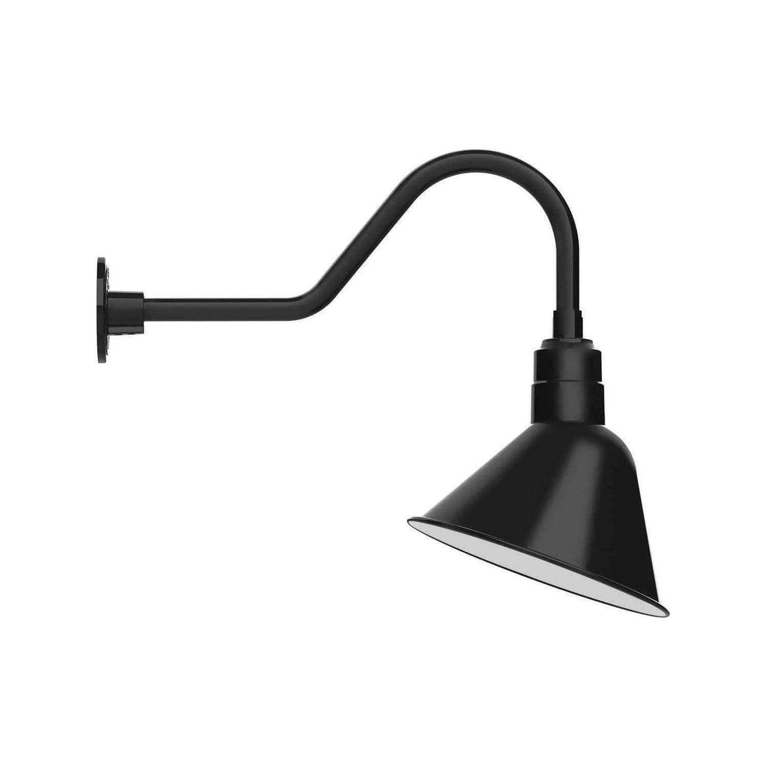Montclair Light Works - Angle 12" Gooseneck Wall Light - GNB103-41 - Canada Light Shop
