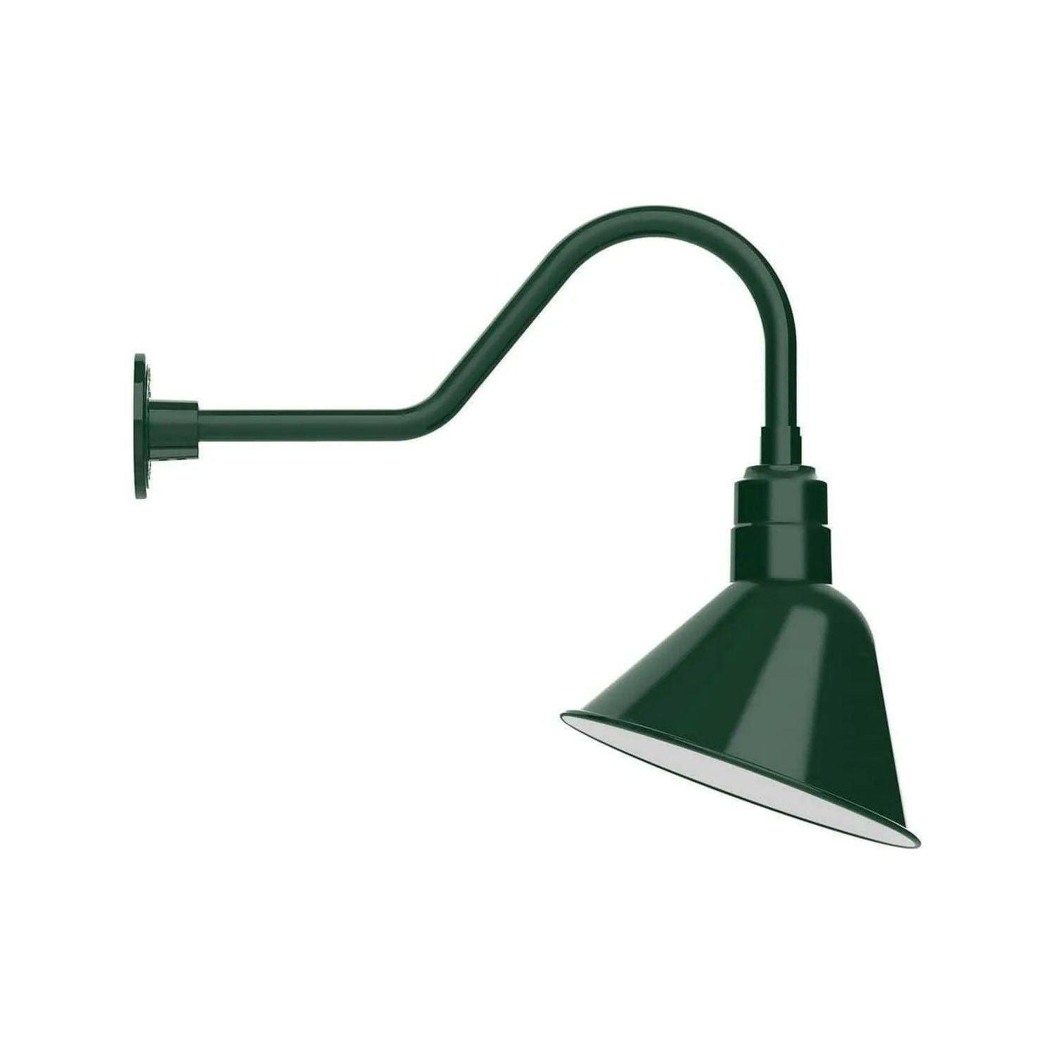 Montclair Light Works - Angle 12" Gooseneck Wall Light - GNB103-42 - Canada Light Shop