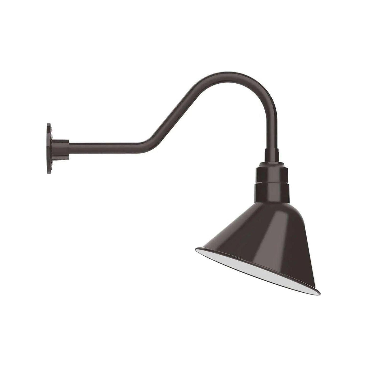 Montclair Light Works - Angle 12" Gooseneck Wall Light - GNB103-51 - Canada Light Shop