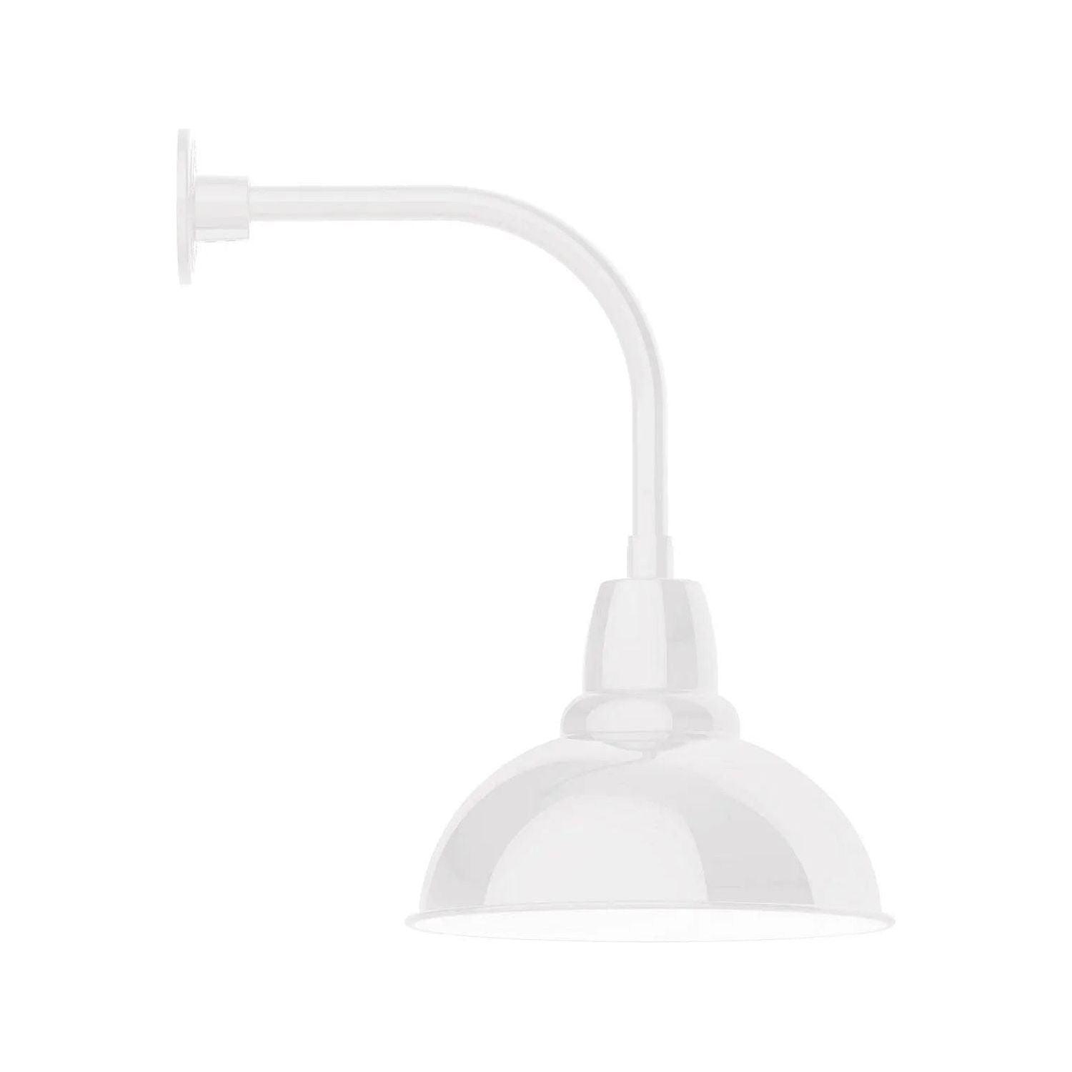 Montclair Light Works - Cafe 14" Curved Arm Wall Light - GNU107-44 - Canada Light Shop