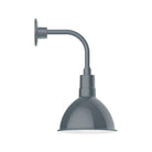 Montclair Light Works - Deep Bowl 10" Curved Arm Wall Light - GNT115-40 - Canada Light Shop