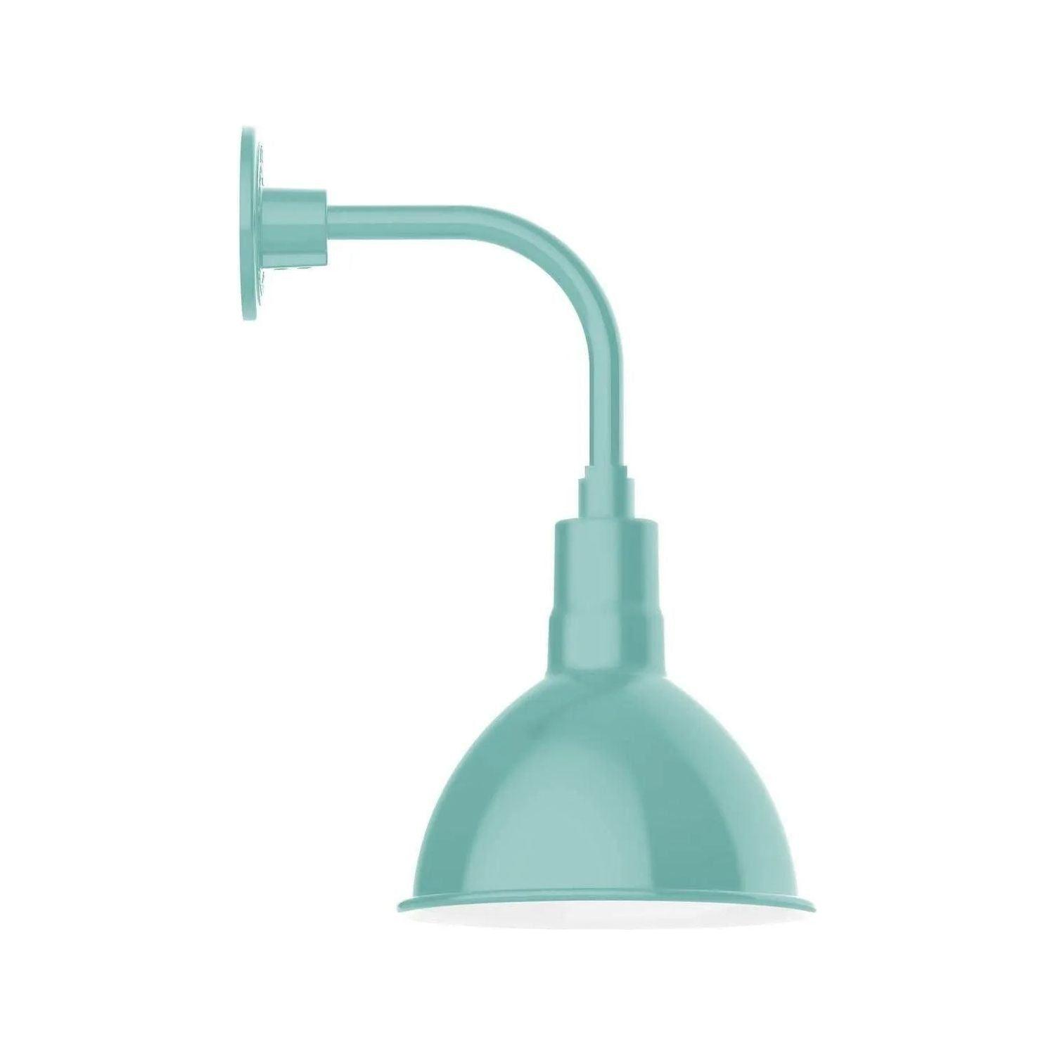 Montclair Light Works - Deep Bowl 10" Curved Arm Wall Light - GNT115-48 - Canada Light Shop