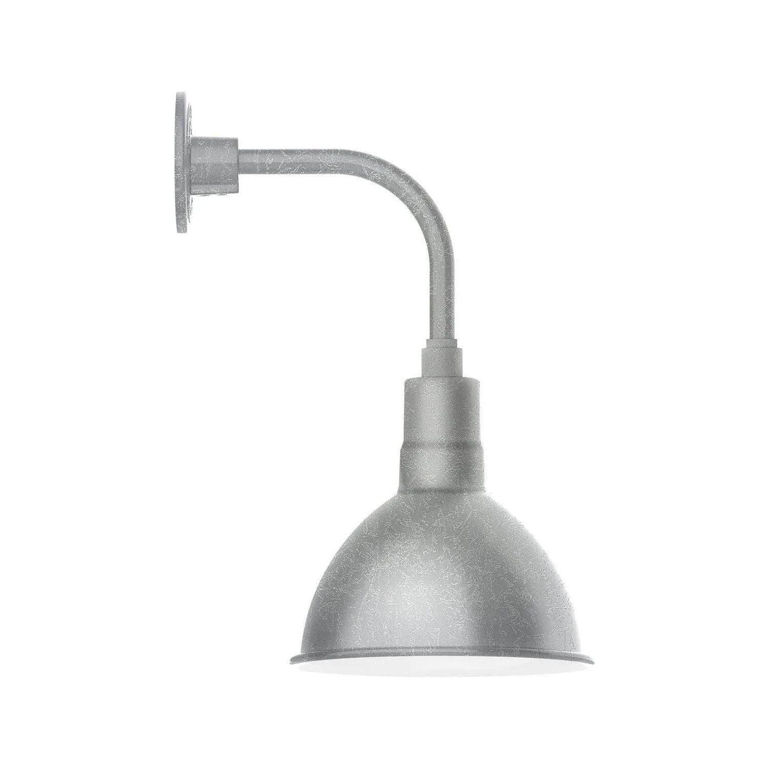 Montclair Light Works - Deep Bowl 10" Curved Arm Wall Light - GNT115-49 - Canada Light Shop