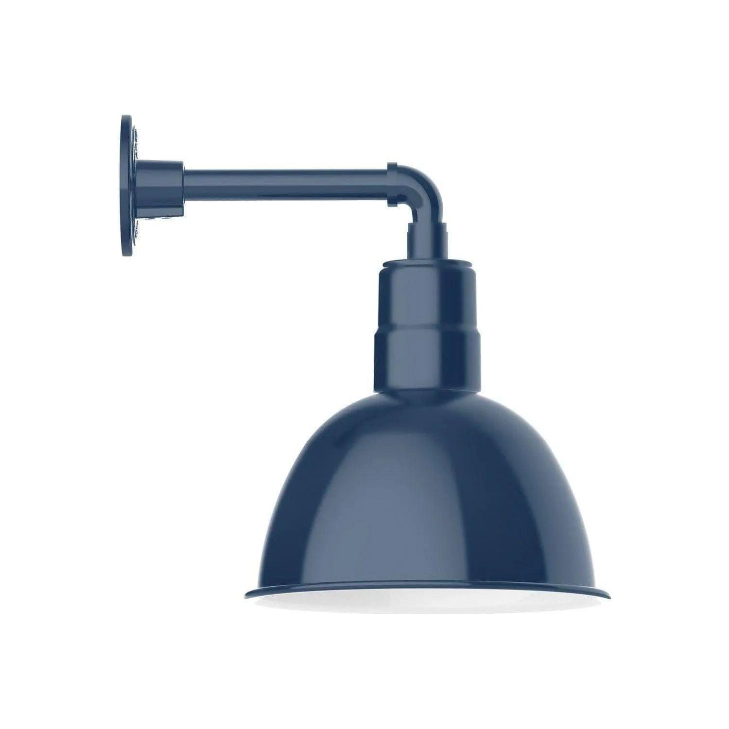 Montclair Light Works - Deep Bowl 12" Straight Arm Wall Light - GNN116-50 - Canada Light Shop