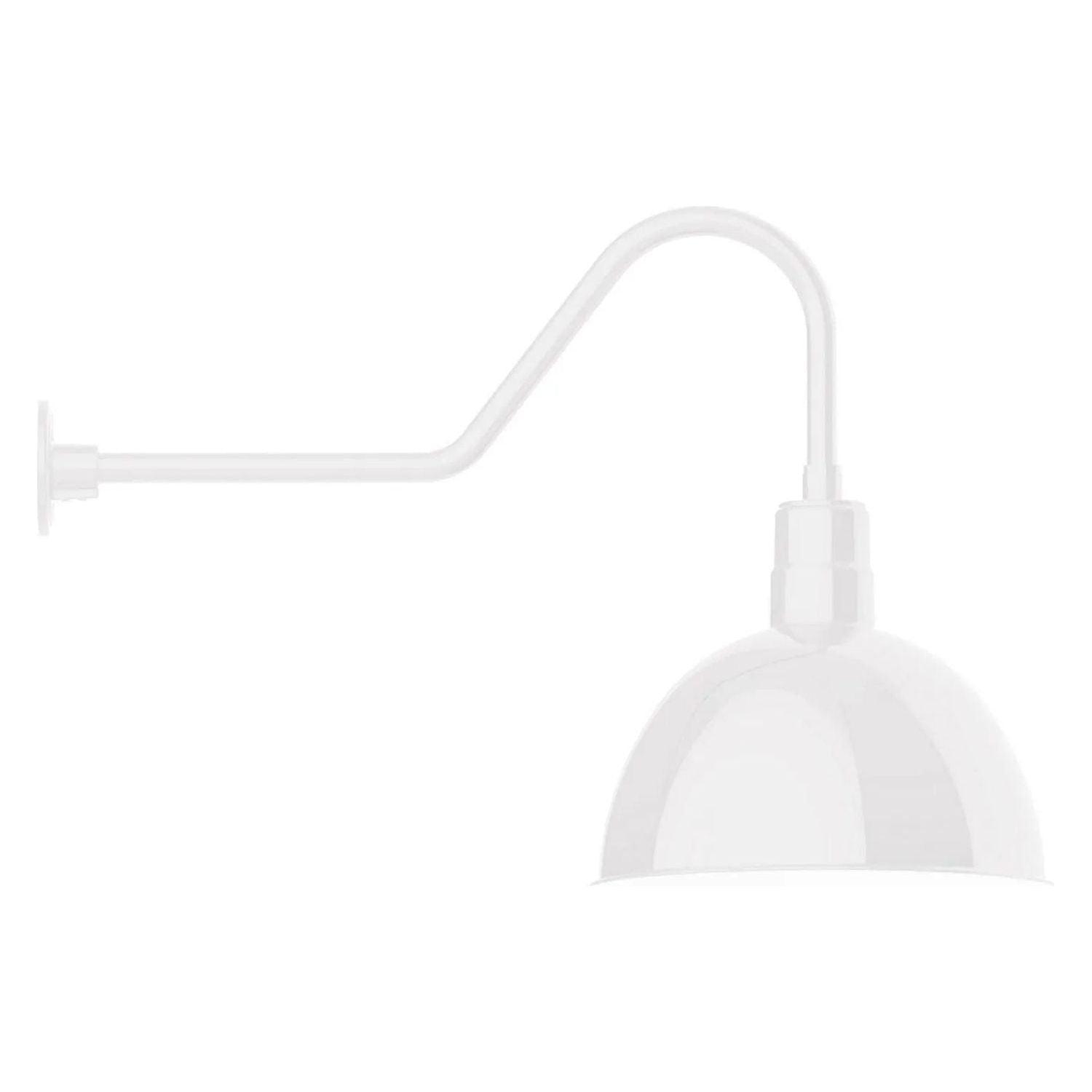 Montclair Light Works - Deep Bowl 16" Gooseneck Wall Light - GNC117-44 - Canada Light Shop