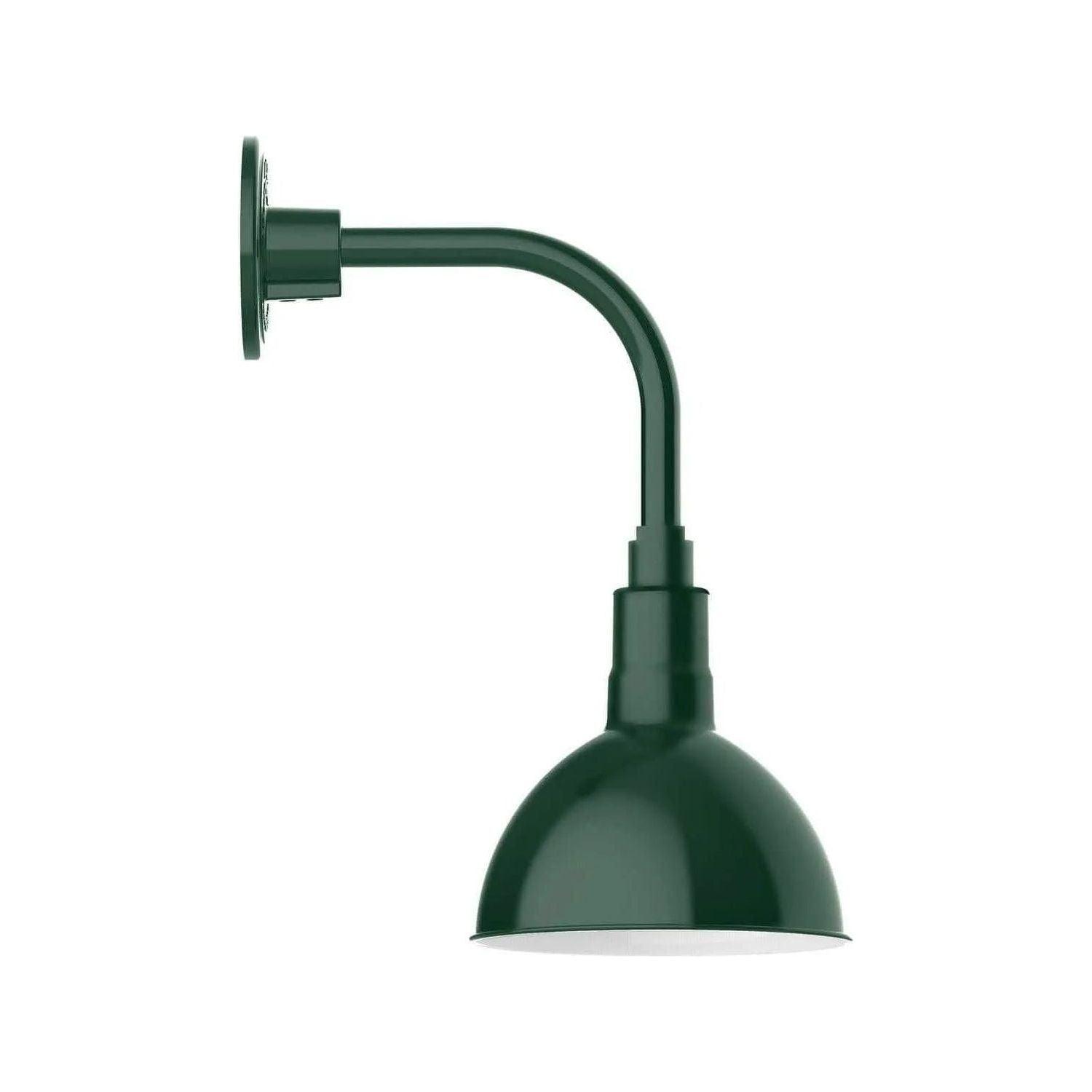 Montclair Light Works - Deep Bowl 8" Curved Arm Wall Light - GNT114-42 - Canada Light Shop