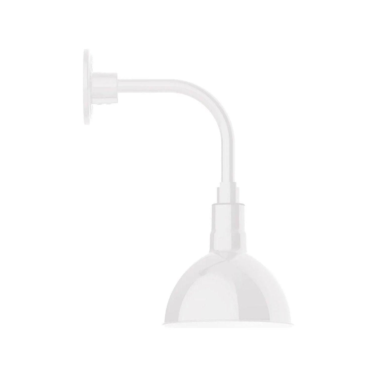 Montclair Light Works - Deep Bowl 8" Curved Arm Wall Light - GNT114-44 - Canada Light Shop