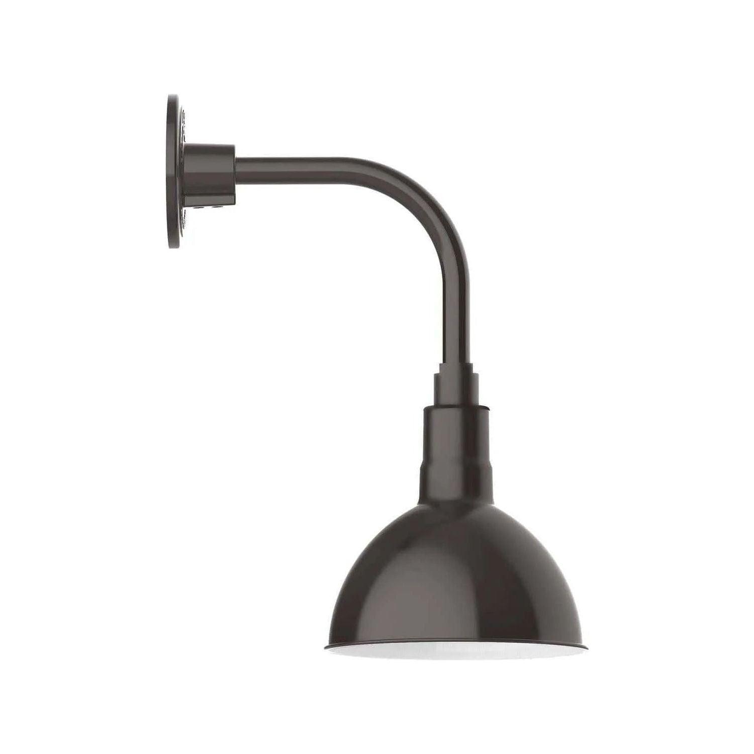 Montclair Light Works - Deep Bowl 8" Curved Arm Wall Light - GNT114-51 - Canada Light Shop