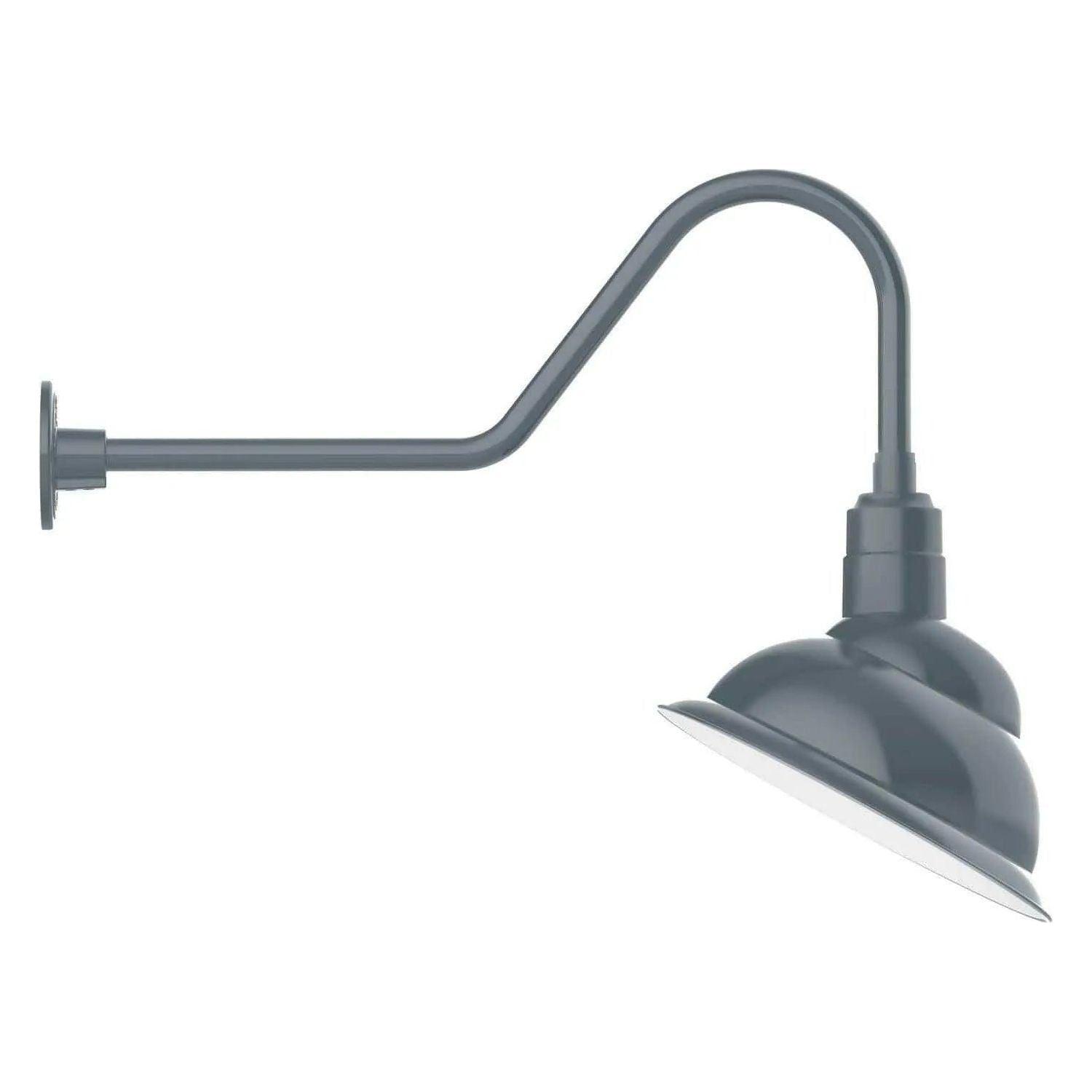 Montclair Light Works - Emblem 14" Gooseneck Wall Light - GNC122-40 - Canada Light Shop