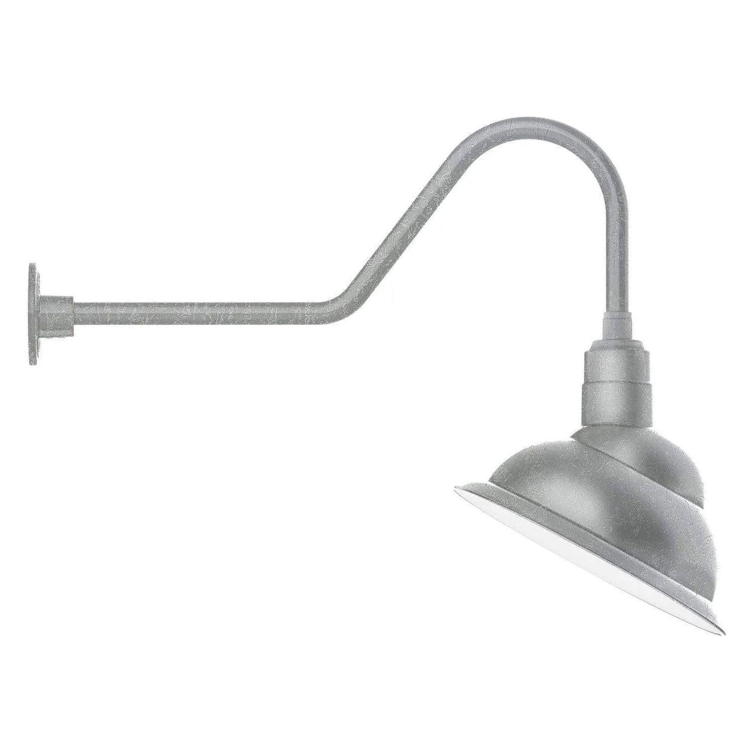 Montclair Light Works - Emblem 14" Gooseneck Wall Light - GNC122-49 - Canada Light Shop