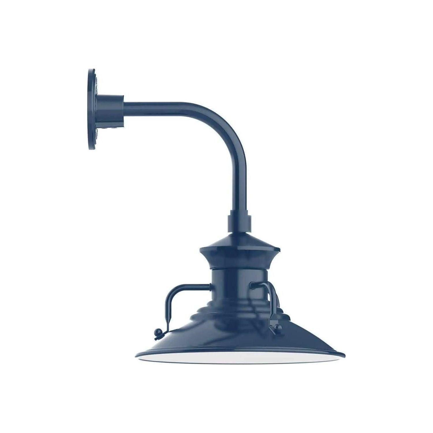 Montclair Light Works - Homestead 12" Curved Arm Wall Light - GNT142-50 - Canada Light Shop