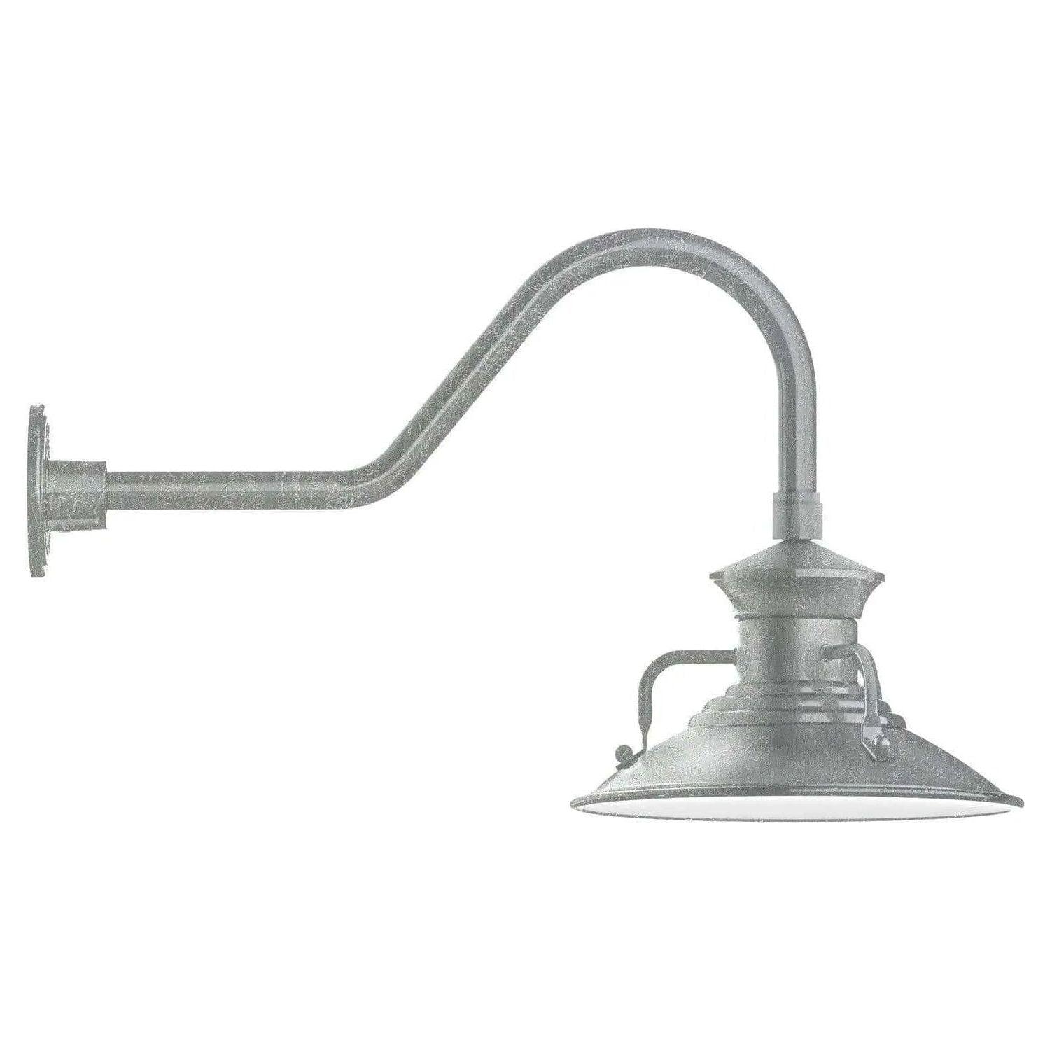 Montclair Light Works - Homestead 12" Gooseneck Wall Light - GNB142-49 - Canada Light Shop