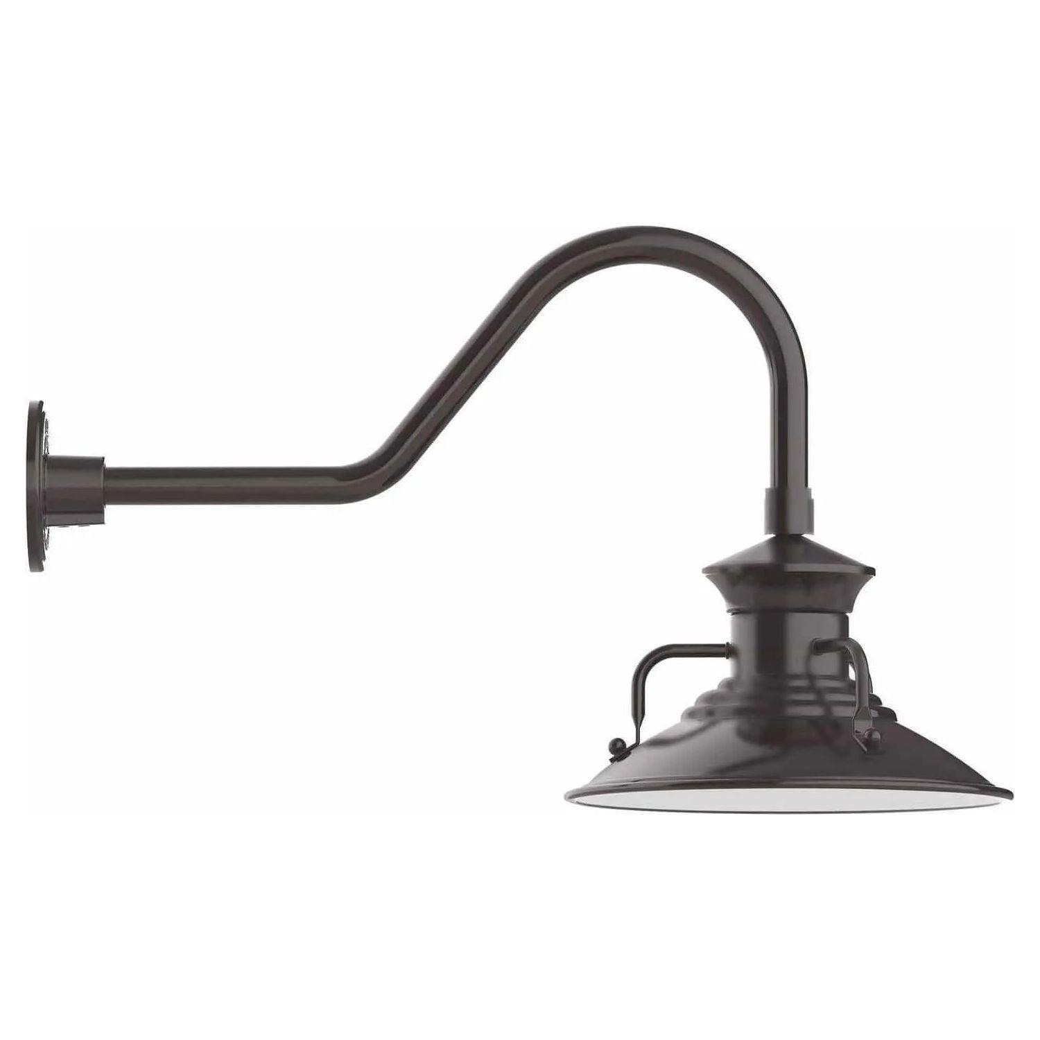 Montclair Light Works - Homestead 12" Gooseneck Wall Light - GNB142-51 - Canada Light Shop