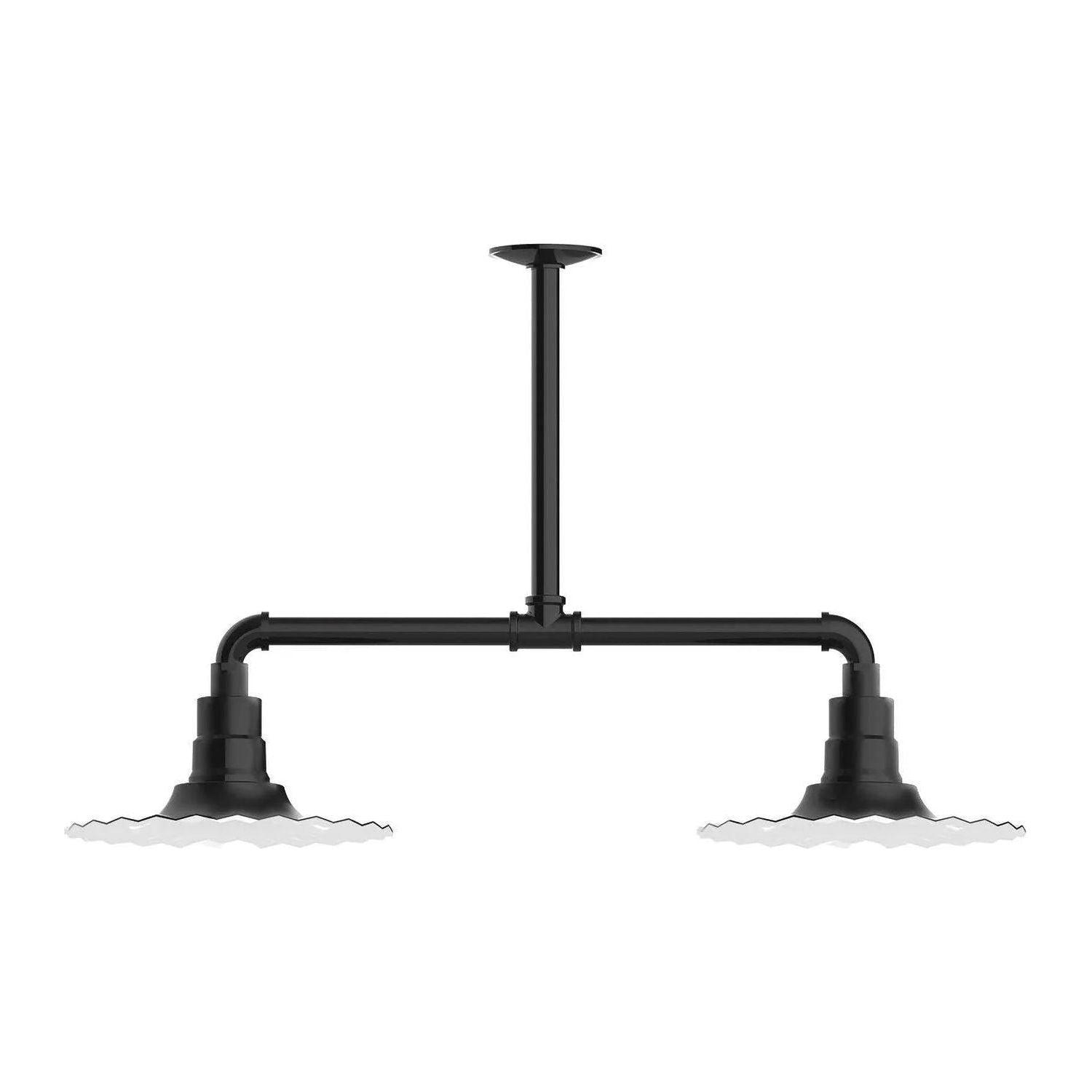 Montclair Light Works - Radial 12" 2-Light Stem Hung Pendant Light - MSD158-41 - Canada Light Shop