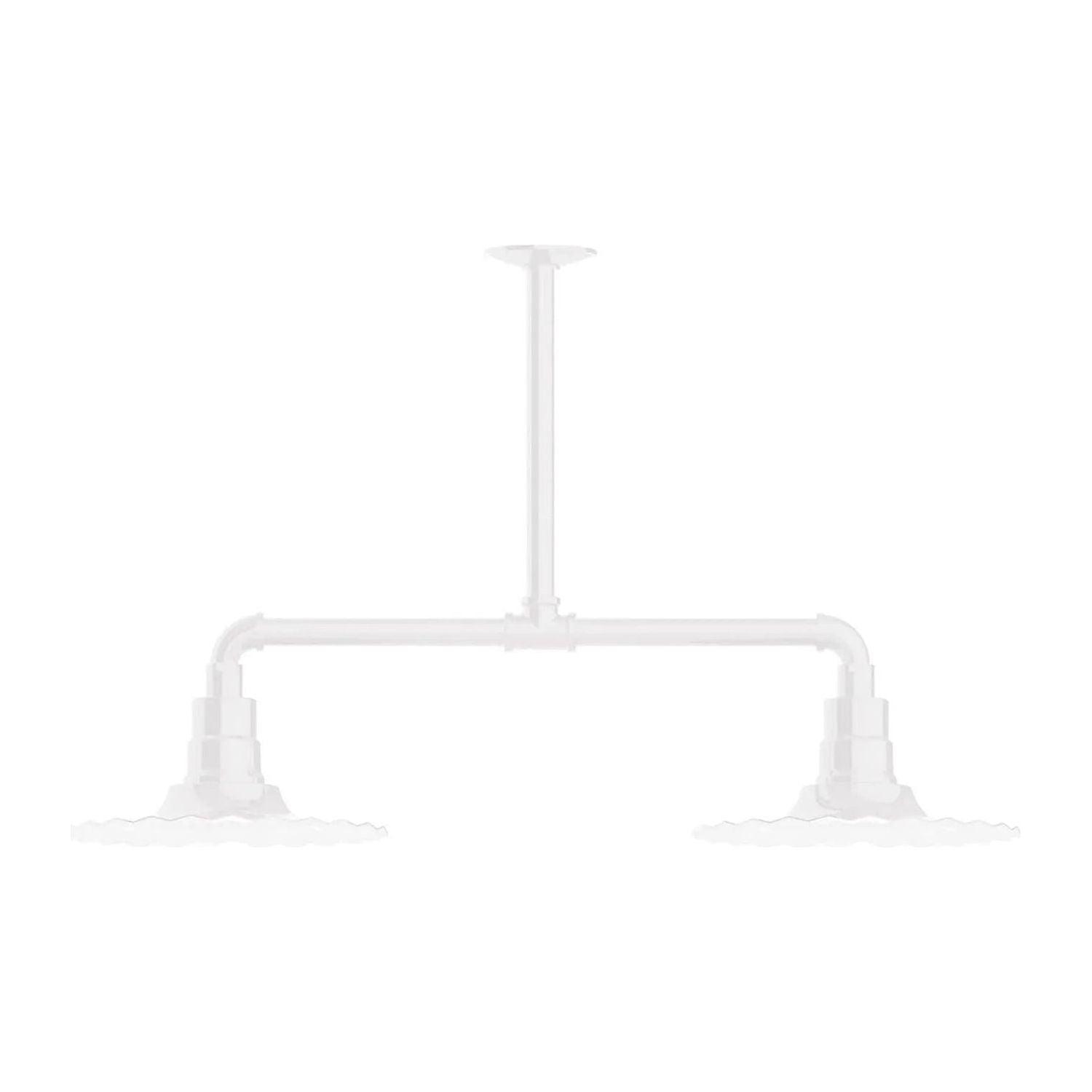 Montclair Light Works - Radial 12" 2-Light Stem Hung Pendant Light - MSD158-44 - Canada Light Shop